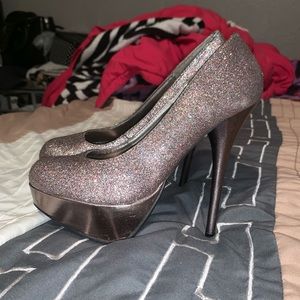Glitter high heels